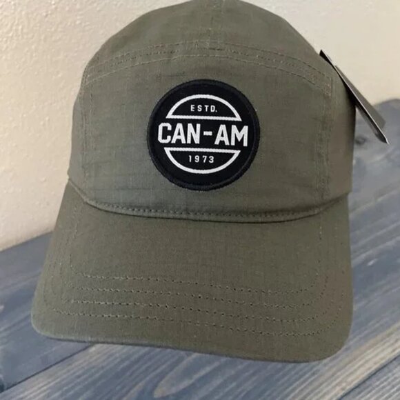 Can-Am Racing Army Green 5Panel Snapback Cap-NOS(HT4) - Picture 2 of 8